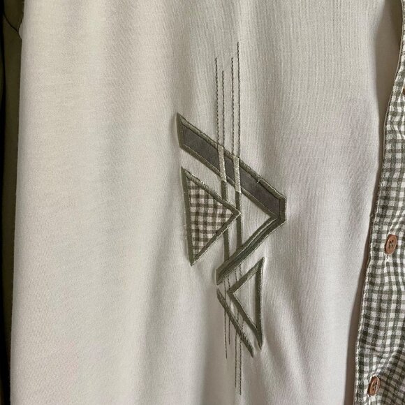 Milo International Short Sleeve Button Up Collar Banded Waist Shirt Men's XL - Picture 6 of 10